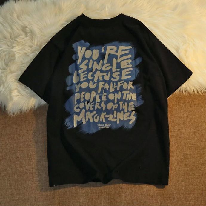 NRVP Áo thun ngắn tay dáng rộng theo phong cách Hàn Quốc 2021 dành cho nữ