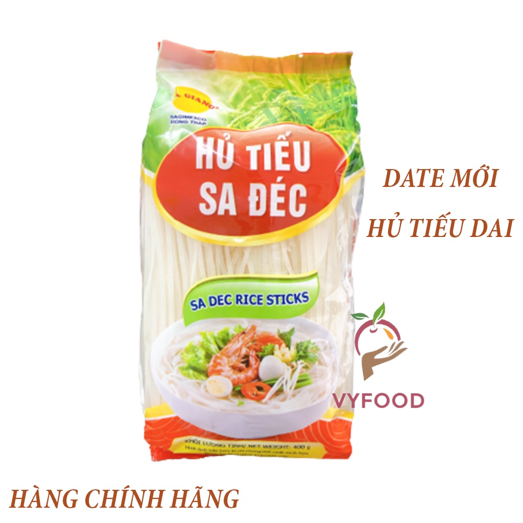 Hủ tiếu Sa Đéc Sa Giang túi 400g dai, ngon, làm hủ tiếu xào chính gốc Sa Đéc