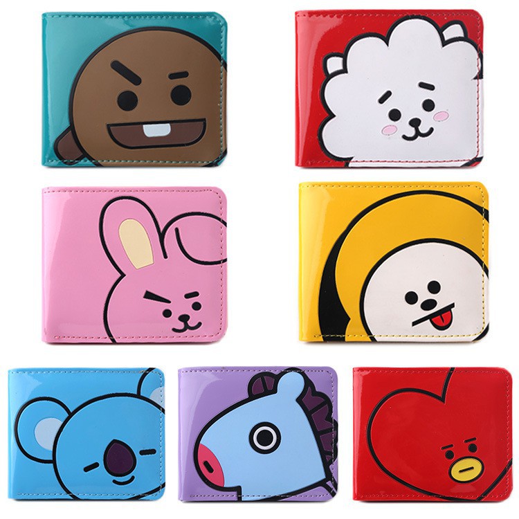 Ví đựng tiền hình hoạt hình BT21 xinh xắn