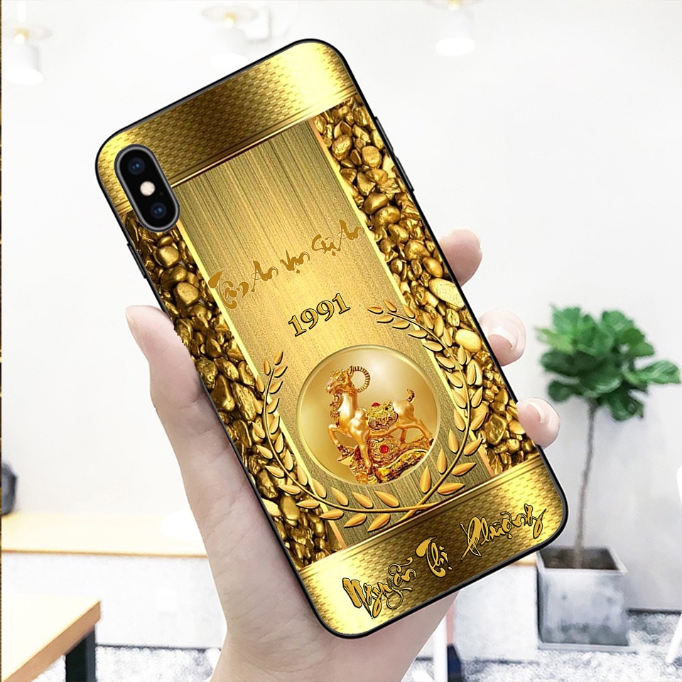 Ốp lưng kính cường lực ipxs max-ipx/ipxs/ipxr in hình 12 con giáp siêu đẹp