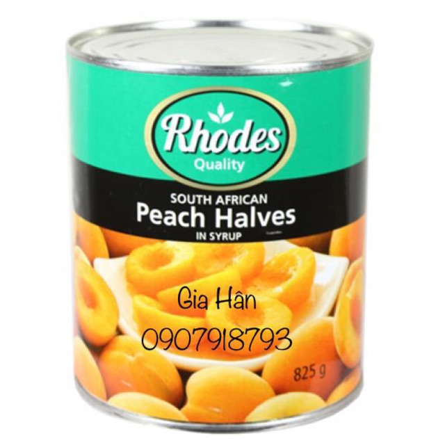 Đào Ngâm Rhodes 825gram