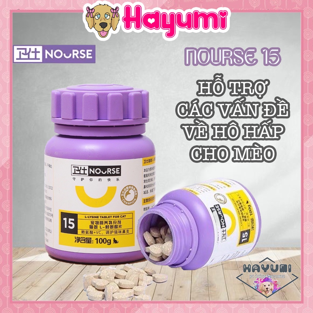 - NOURSE 15 HỖ TRỢ CÁC VẤN ĐỀ VỀ HÔ HẤP Ở MÈO - HAYUMI