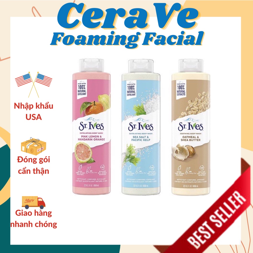[Đủ Mùi] Sữa Tắm Toàn Thân ST.Ives (650ml)
