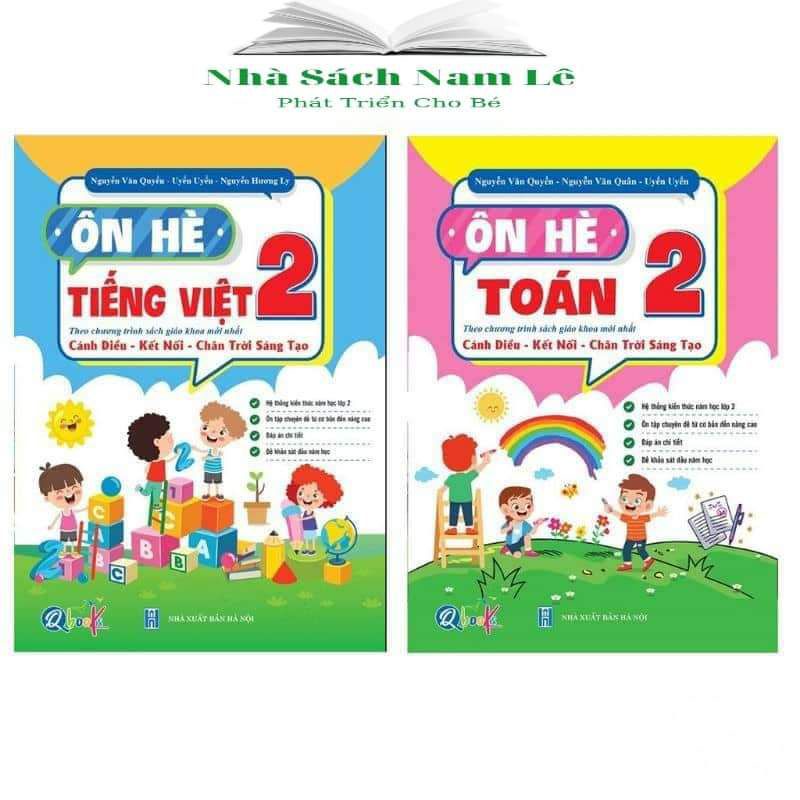 Sách - Bộ Ôn Hè Toán và Tiếng Việt 2 - Dành Cho Học Sinh Lớp 2 Lên Lớp 3