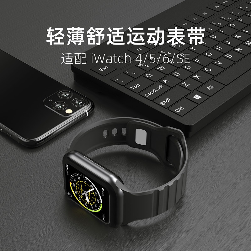 Dây Đeo Đồng Hồ apple watch Series SE 7 6 5 4 3 2 1 Correa 38 40 41 42 44 45mm