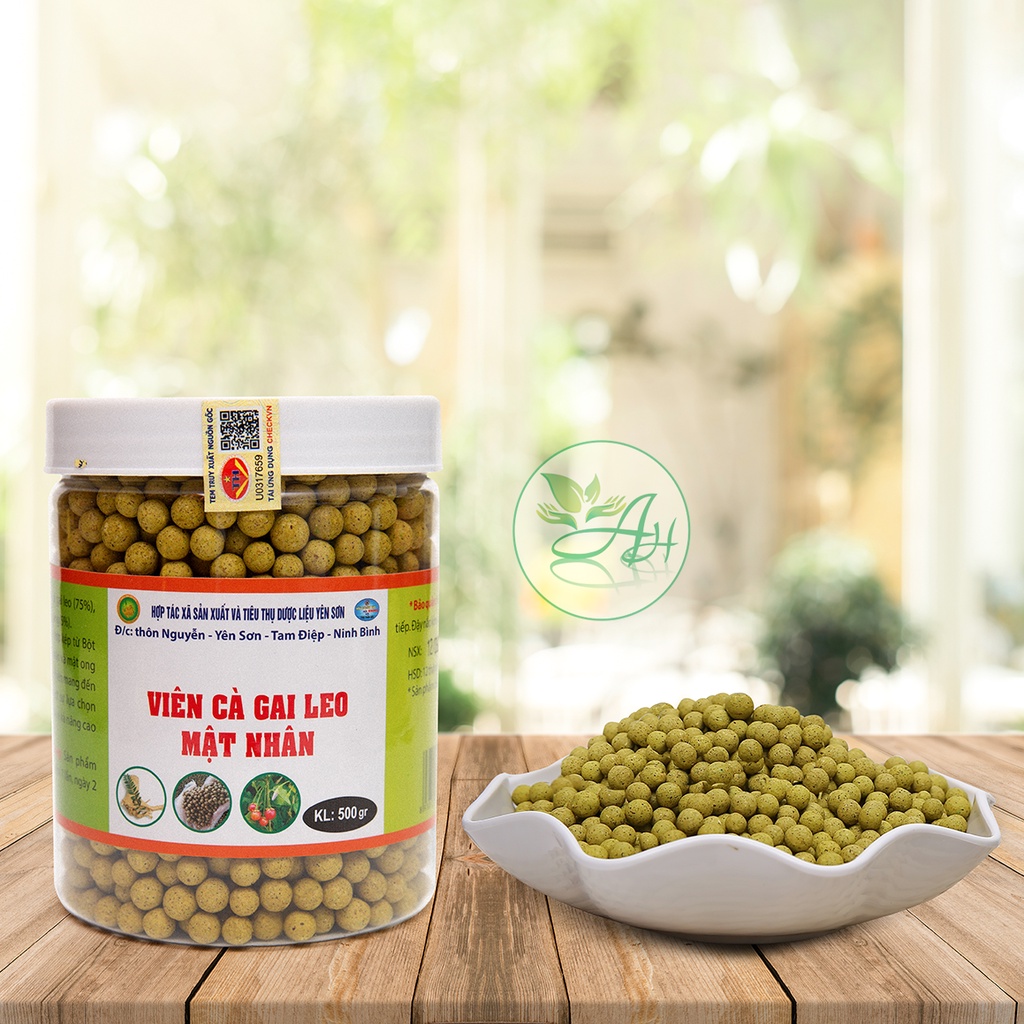 Viên Cà Gai Leo Mật Nhân 500G Đạt Tiêu Chuẩn ISO 22000:2018 An Toàn Cho Sức Khỏe Tốt Cho Gan Thanh Lọc Cơ Thể