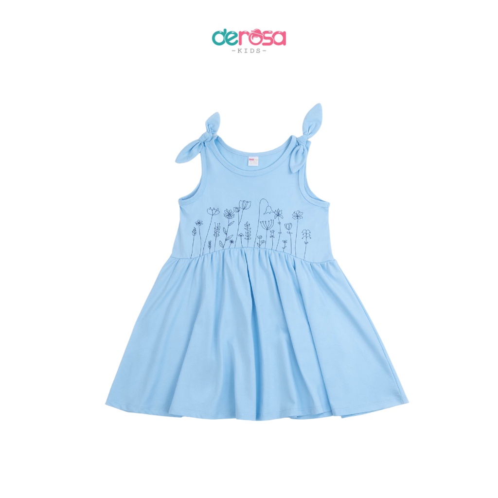 Đầm xinh cho bé gái chất liệu cotton DEROSA KIDS | 3 - 8 tuổi | ASKD024V