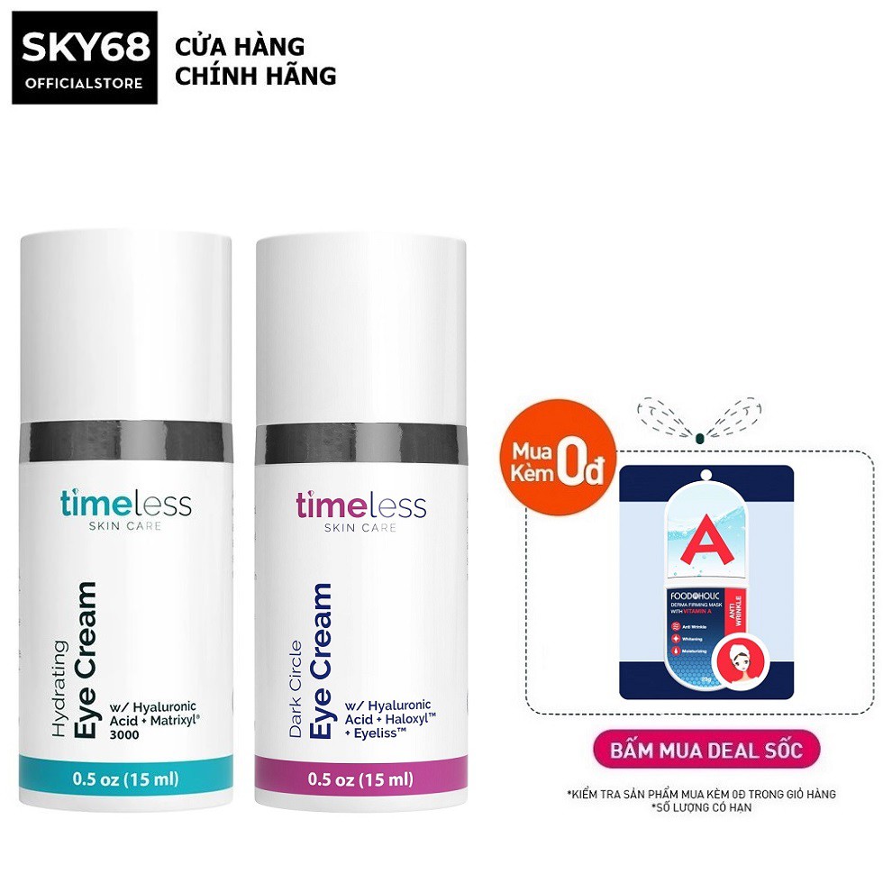 Kem Dưỡng Ẩm, Chống Lão Hóa Và Giảm Thâm Quầng Mắt Timeless Eye Cream 15ml | BigBuy360 - bigbuy360.vn