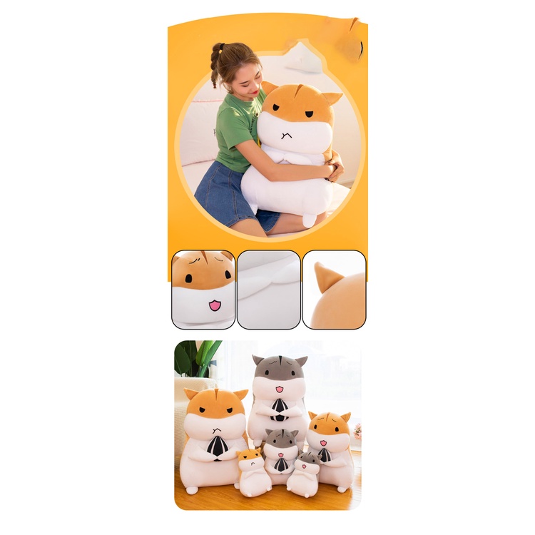 Thú nhồi bông AMILA hình chuột hamster mềm mại dễ thương