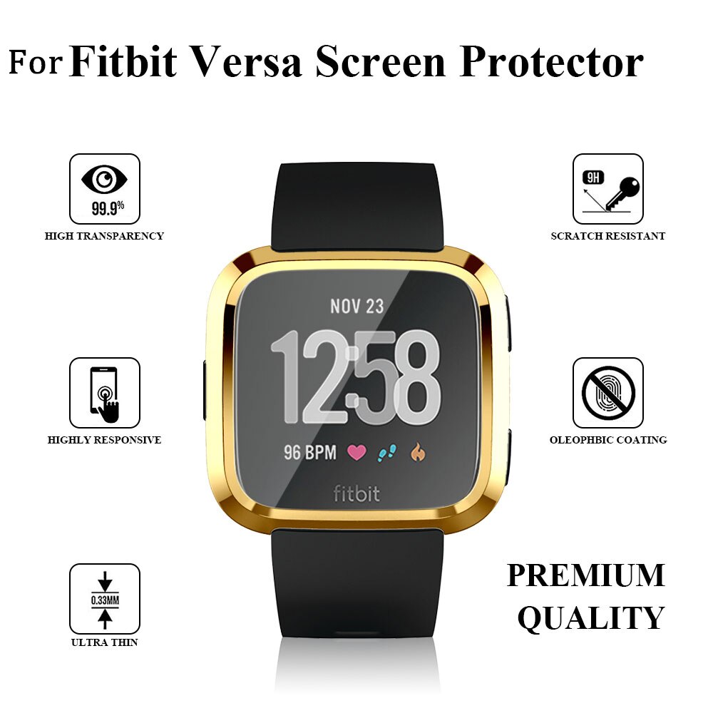 Ốp Tpu Silicon Bảo Vệ Màn Hình Cho Đồng Hồ Thông Minh Fitbit Versa / 2