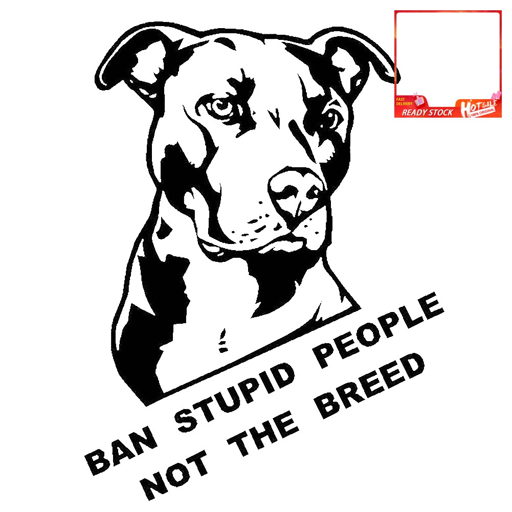 Miếng Dán Trang Trí Cửa Sổ Xe Hơi In Chữ "wm Ban Stupid People Not Breed"