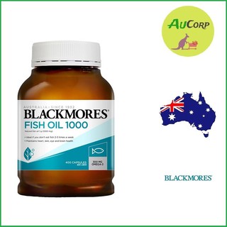 Dầu cá không mùi - Blackmores Fish Oil 1000 - ÚC - 400 viên - Duy trì sức khỏe tim, da, mắt và não