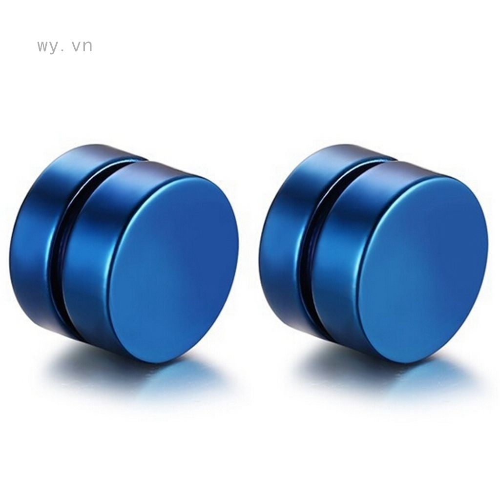 Đôi khuyên tai Titan tròn có nam châm thời trang và cá tính