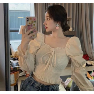 Áo nude bẹt vai bo eo