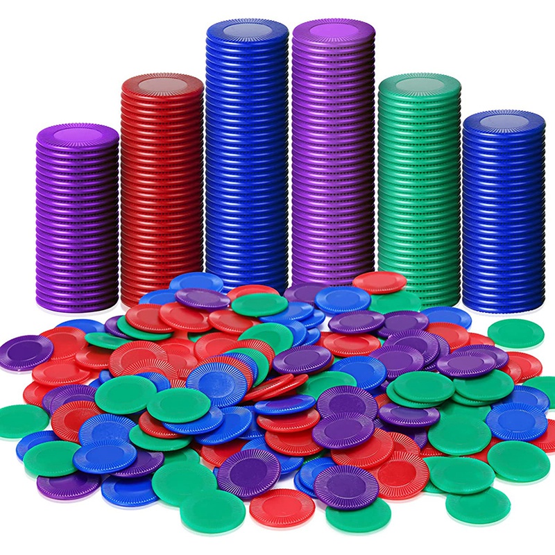 Set 400 Thẻ Bài Nhựa 4 Màu Chơi Game