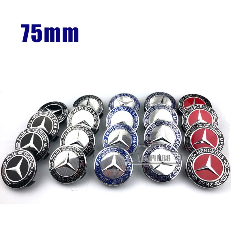 Set 4 Nắp Đậy Trục Bánh Xe Hơi Mercedes Benz Gl Slr Cla Clc Sls Gla Slk Gls Sl A C Mclaren W123 W110 W201 W100 W11 W312211 W203