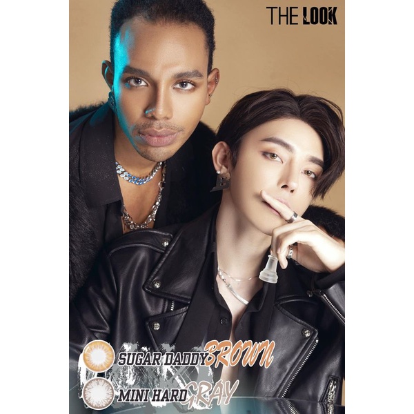 KÍNH ÁP TRÒNG SUGAR DADDY GRAY + BROWN PREMIUM