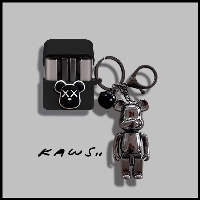 Vỏ Bảo Vệ Hộp Sạc Tai Nghe CC Nano / CC Pro / CG Pro Bằng Silicon Mềm Hình Gấu Hoạt Họa Có Móc Khóa