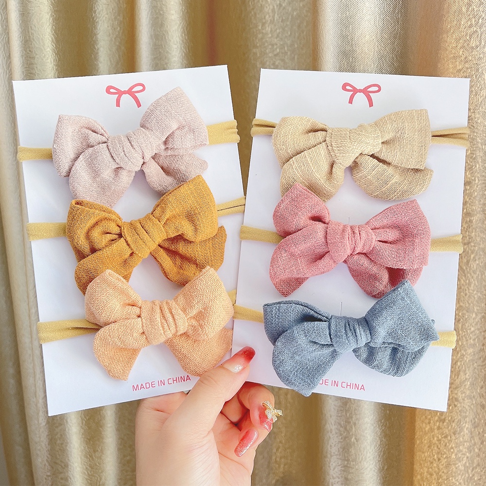 Set 3 băng đô KIDSBOWS mềm mại xinh xắn cho bé gái