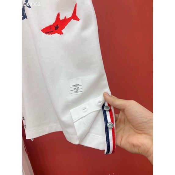Áo polo nam nữ Cao Cấp đẹp in cá mập 5D, Áo thun co dãn cổ bẻ lịch lãm, trẻ trung chất cotton xuất xịn thoáng mát CM1