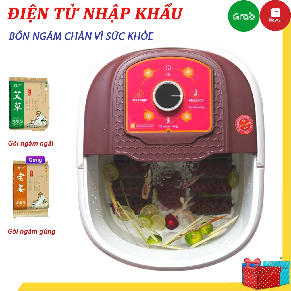 Chậu ngâm chân Massage Hồng Ngoại JRK 8861 - Bồn ngâm chân có SỤC KHÍ - Bh 6 tháng