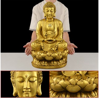 Tượng Phật Tổ Như Lai đồ thờ bằng đồng thau phong thủy Hồng Thắng