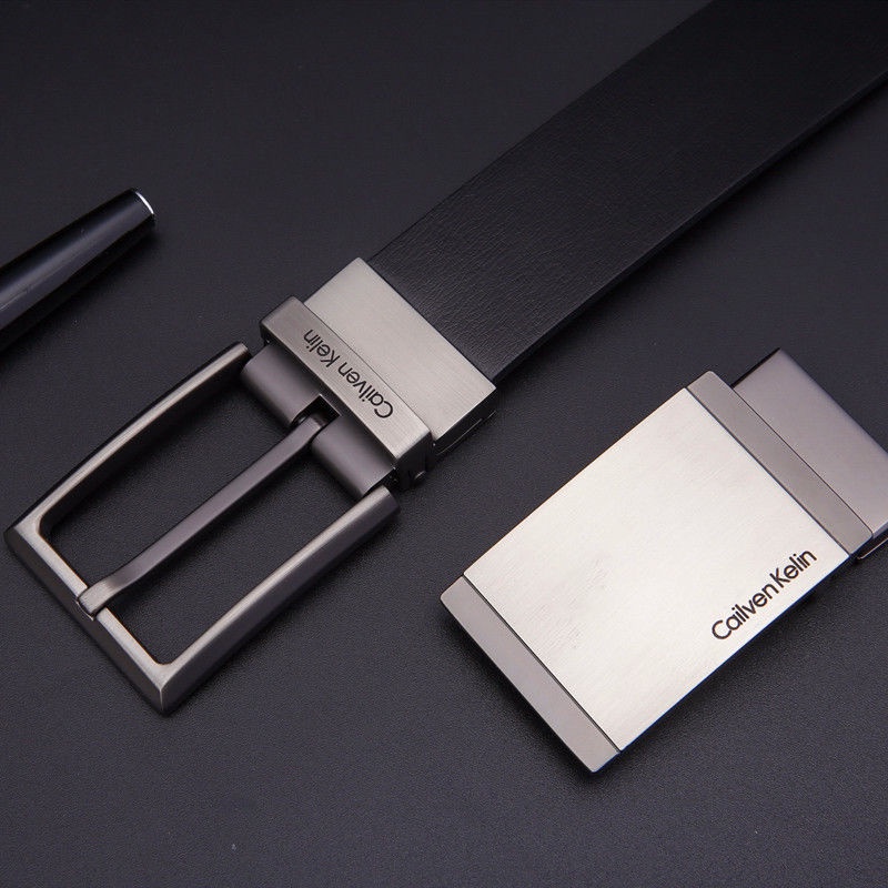 Thắt Lưng Da Bò ck Cài Khóa Tự Động Thiết Kế Đơn Giản Hợp Thời Trang Cho Nam mc6v