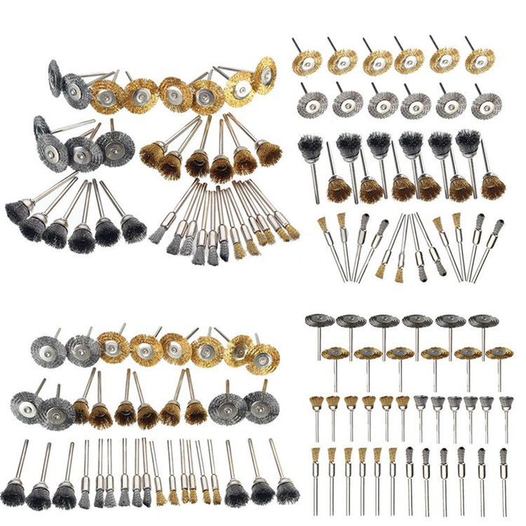 Bộ Dụng Cụ Xoay Tròn 36 cây chổi Dùng Để Đánh Bóng Dây Thép
