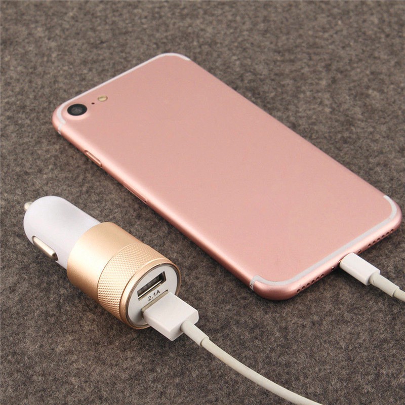 Cóc sạc mini 2 cổng USB tiện dụng cho oto