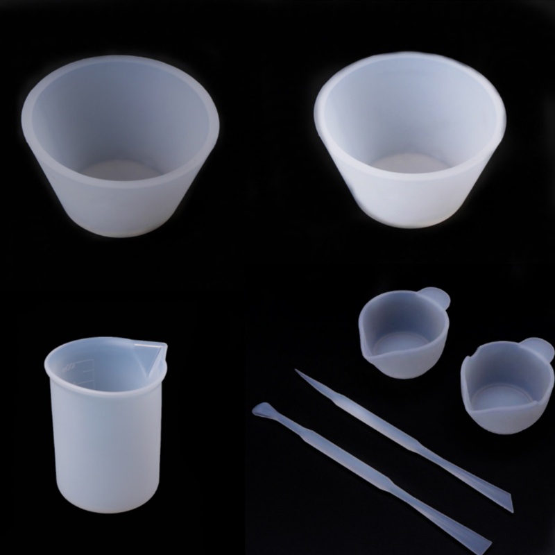 Bộ Muỗng Đo Lường Làm Trang Sức Bằng Silicone Epoxy Pha Lê DIY