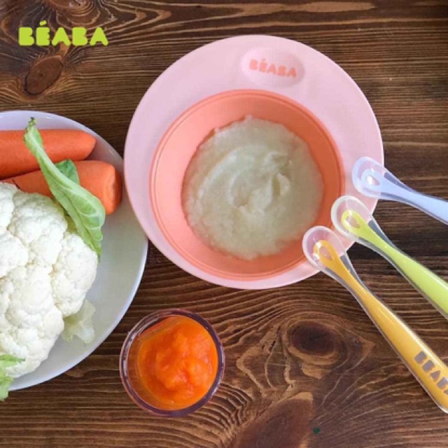 Combo Bát ăn chống trượt + Thìa chống trượt Béaba