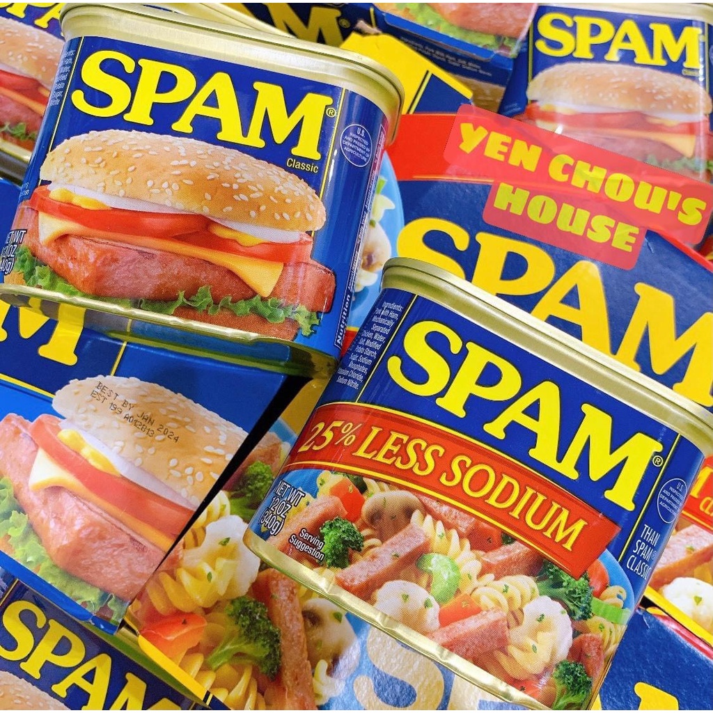 [Ảnh thật] Thịt Hộp Spam Mỹ ít mặn 25% less sodium - Mỹ