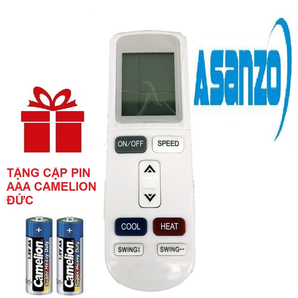 Remote máy lạnh ASANZO mẫu 2 - Điều khiển điều hòa ASANZO mẫu 2