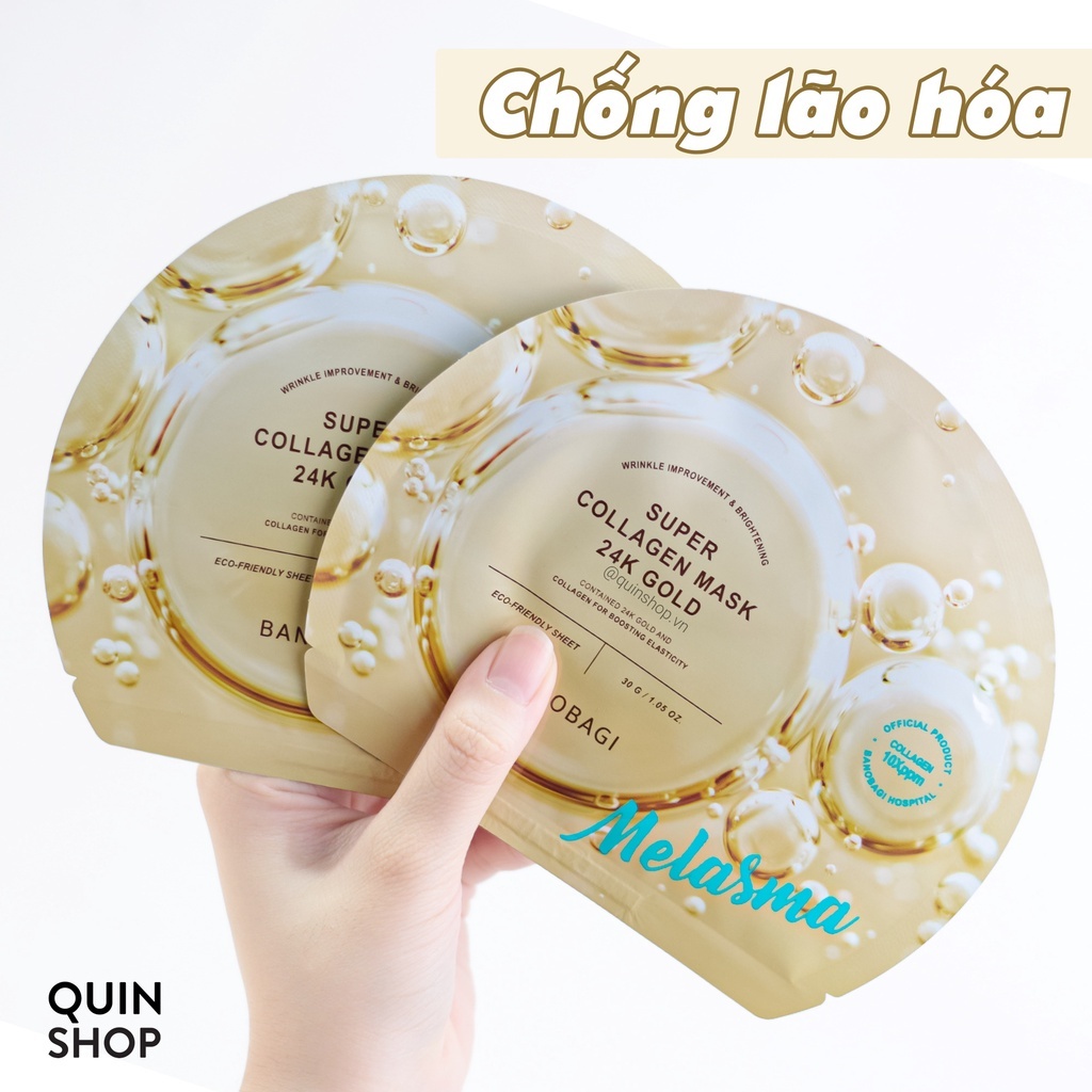 Mặt Nạ Giấy Sáng Da, Giảm Mụn, Chống Lão Hóa, Dưỡng Ẩm Banobagi Vita Genic Jelly, Stem Cell Vitamin, Super Collagen Mask