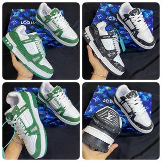 Giầy Lou vui xanh đen siêu hot 2022 (fullbox + tất)