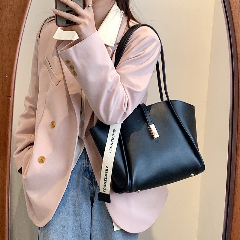 Túi tote Đeo Vai Sức Chứa Lớn Thời Trang Phong Cách Hàn Quốc Cho Nữ