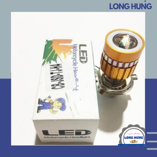 [SALE KHỦNG] Đèn pha bi cầu 7 màu chân h4, đèn led xe máy ánh sáng nhiều màu gắn cho nhiều loại xe - DPB7M