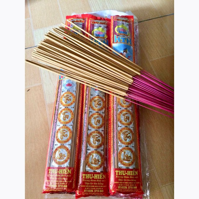 10 thẻ hương trầm cô tiên Thu Hiền 45que/1 thẻ tàn trắng, hồng