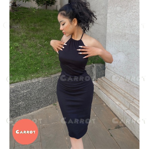Đầm maxi hở lưng 2 dây ôm body sexy tôn dáng phong cách cổ điển gợi cảm cho nữ carrotxinhdep