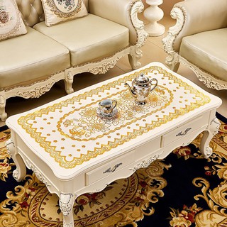 Khăn trải bàn hình vuông 60x120cm chống bỏng phong cách châu âu