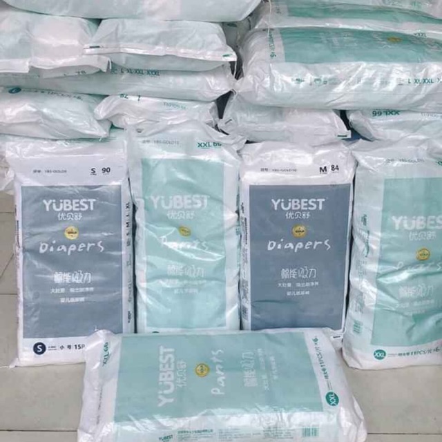 Tã bỉm quần dán yubest gold nội địa trung S90/M84/l78/xl72/xxl66