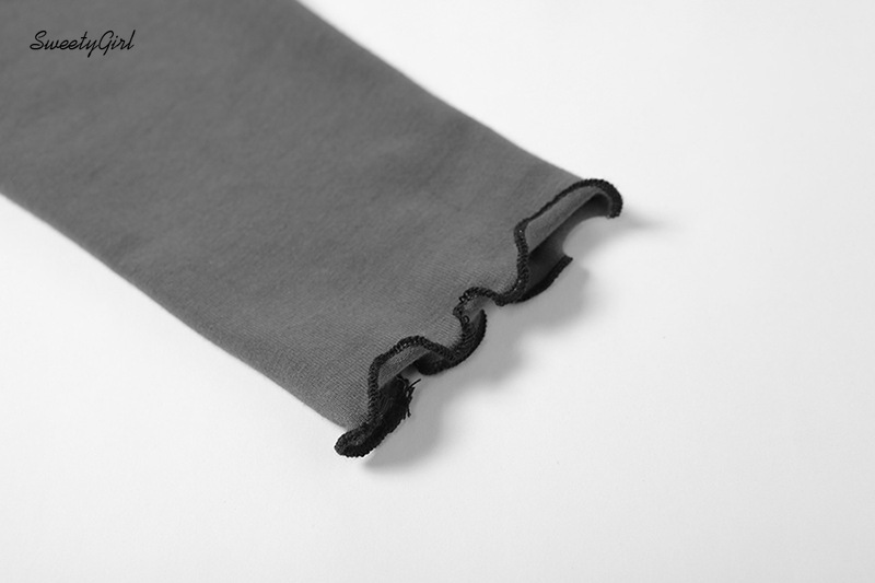 Áo lửng tay dài in chữ phong cách trẻ trung hợp thời trang cho nữ