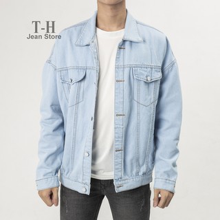 Áo khoác jean nam in 2416 cá tính, áo khoác bò nam cao cấp - AKB34 Yunjishop