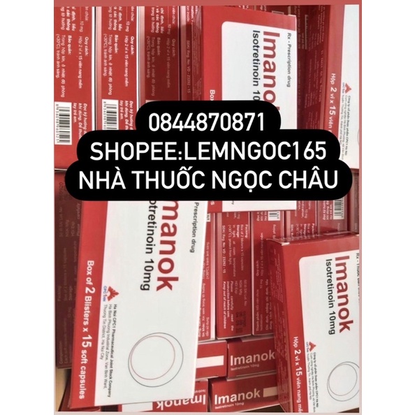 ✅Chính hãng ✅ Imanok isotretinoin ,isotretion,isotretioin H/30 viên
