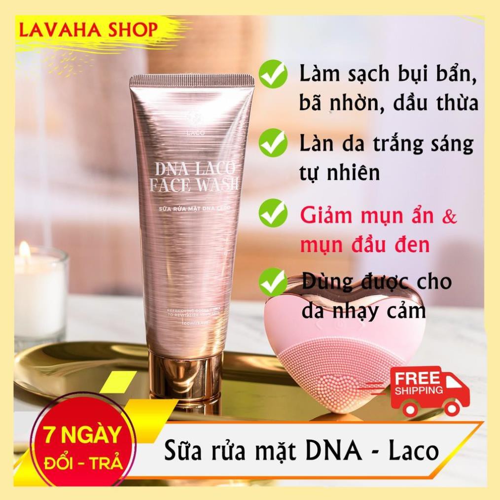 Sữa rửa mặt DNA cá hồi Laco ngăn ngừa mụn, sạch sâu, sáng da, cân bằng độ pH cho da