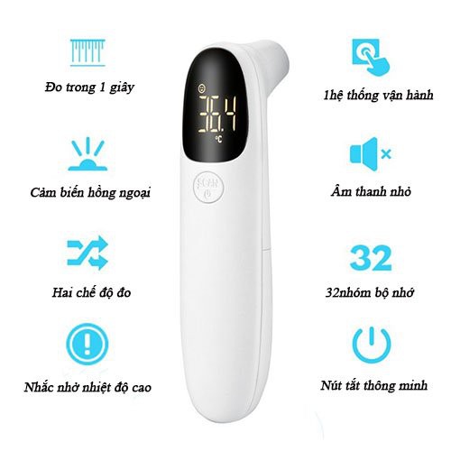 Nhiệt Kế Điện Tử Hồng Ngoại ❤️FREESHIP❤️Đo Thân Nhiệt Trán Tai  Infrared Thermometer❤️ MoMoMart