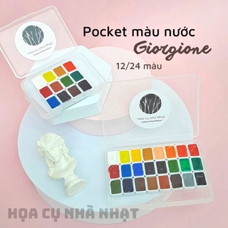 [MỚI] Pocket màu nước GIORGIONE Premium 12/24 màu