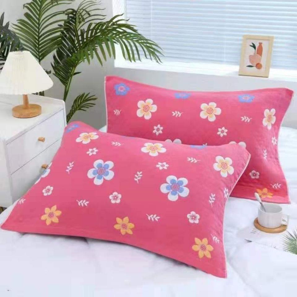Cặp khăn bông dày màu đỏ cho gối trang trí tiệc cưới