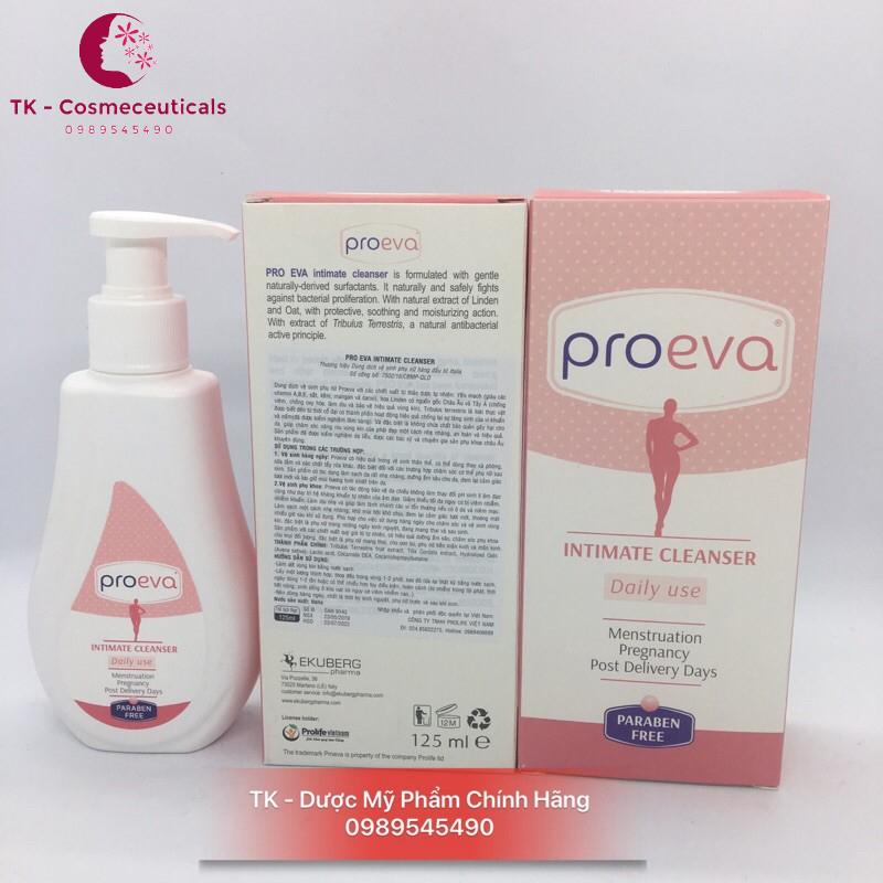 Dung Dịch Vệ Sinh Phụ Nữ PROEVA Nhập Khẩu Nguyên Hộp Từ Italia - 125ml