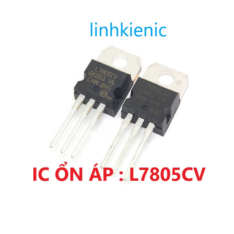 IC ổn áp nguồn 5V L7805CV,chân cắm